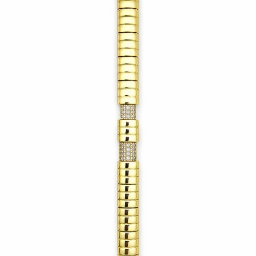 Gold Twisted Crystal Bracelet